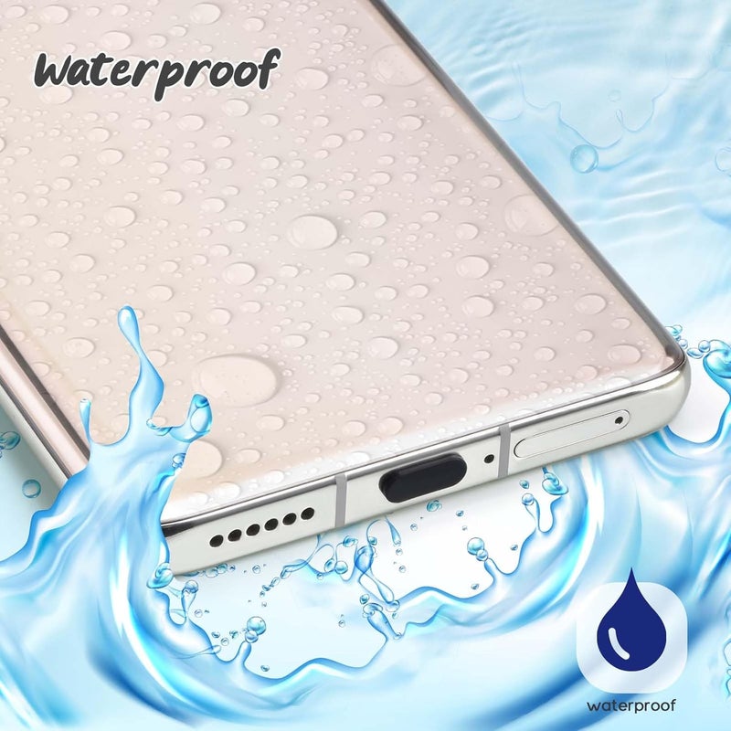 AccEncyc غطاء مضاد للغبار USB C نوع C مع فرشاة تنظيف لحماية منفذ الشحن (30 قطعة) - Image 3